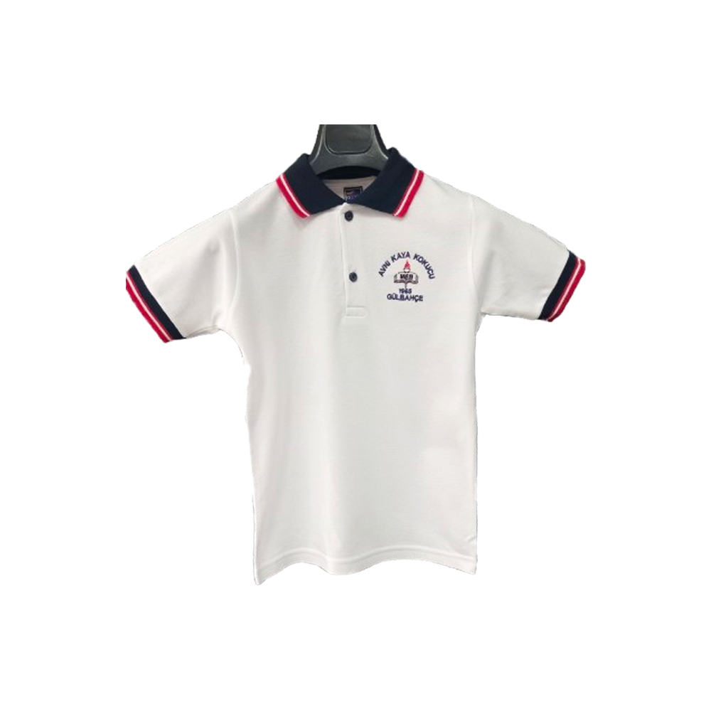 Avni Kaya Kokucu Ortaokulu Kız Öğrenci Polo Yaka Kısa Kollu Tshirt
