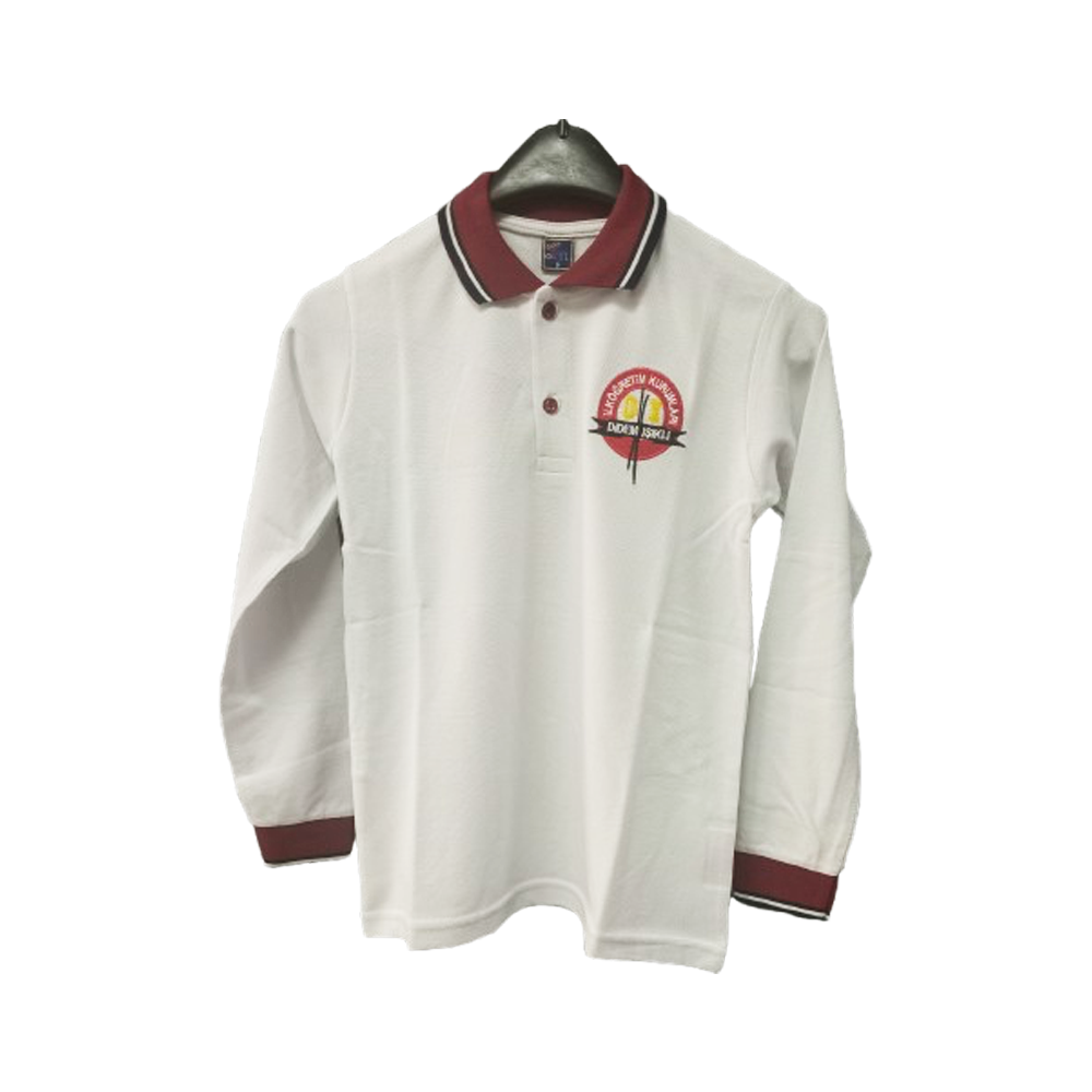 Didem Işıklı İlkokulu Kız Öğrenci Polo Yaka Uzun Kollu Tshirt