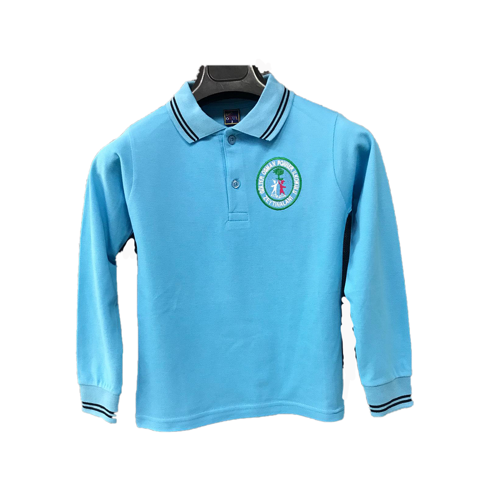 Gülter Osman Ponner İlkokulu Kız Öğrenci Polo Yaka Uzun Kollu Tshirt
