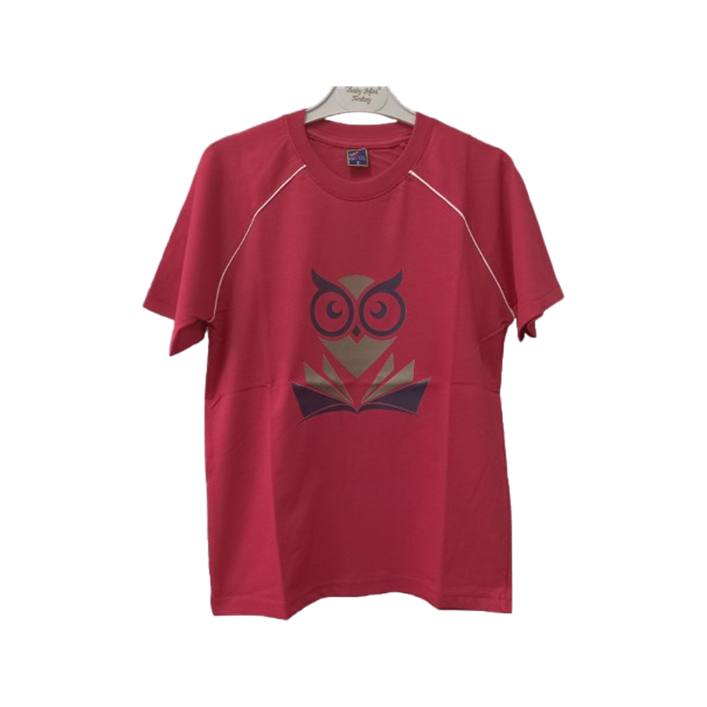 Hakkı Oğuz Tabaoğlu İlkokulu Kız Öğrenci Kırmızı Bisiklet Yaka Beden Tshirt