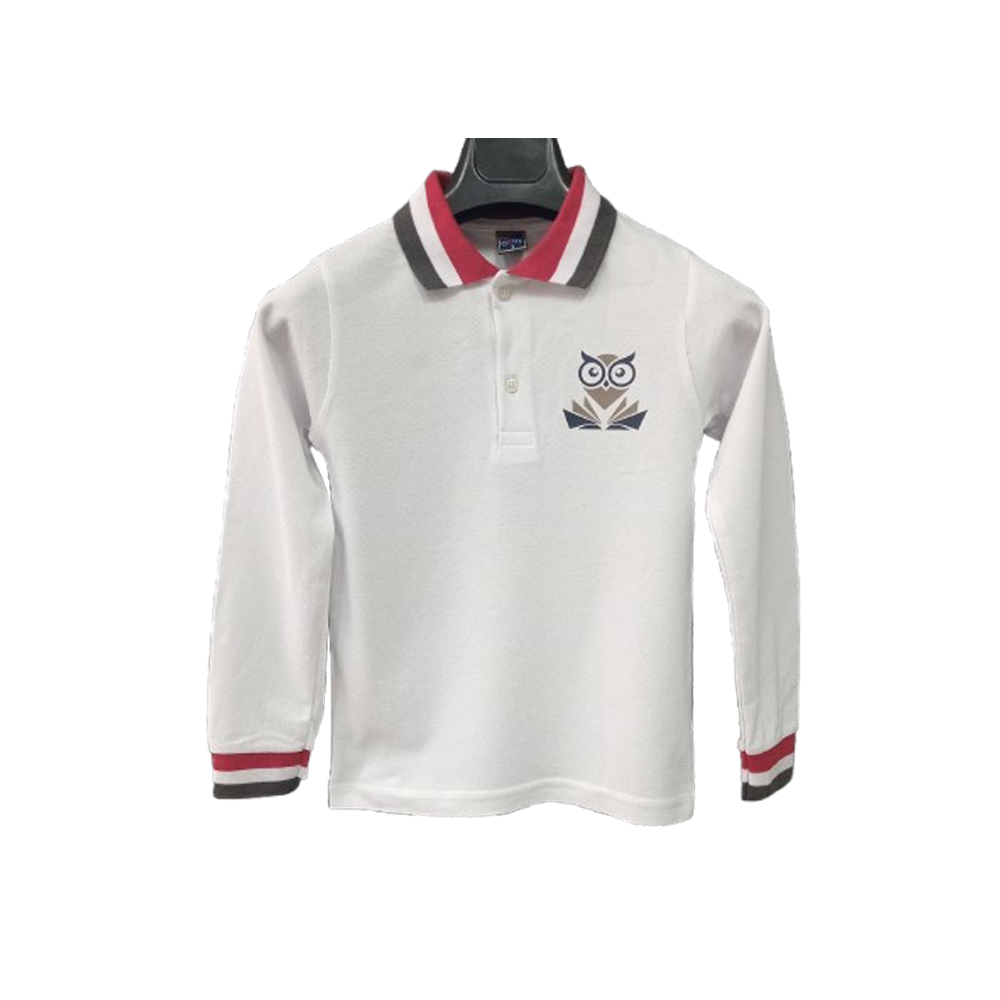 Güzelbahçe Hakkı Oğuz Tabaoğlu İlkokulu Kız Öğrenci Polo Yaka Uzun Kollu Tshirt