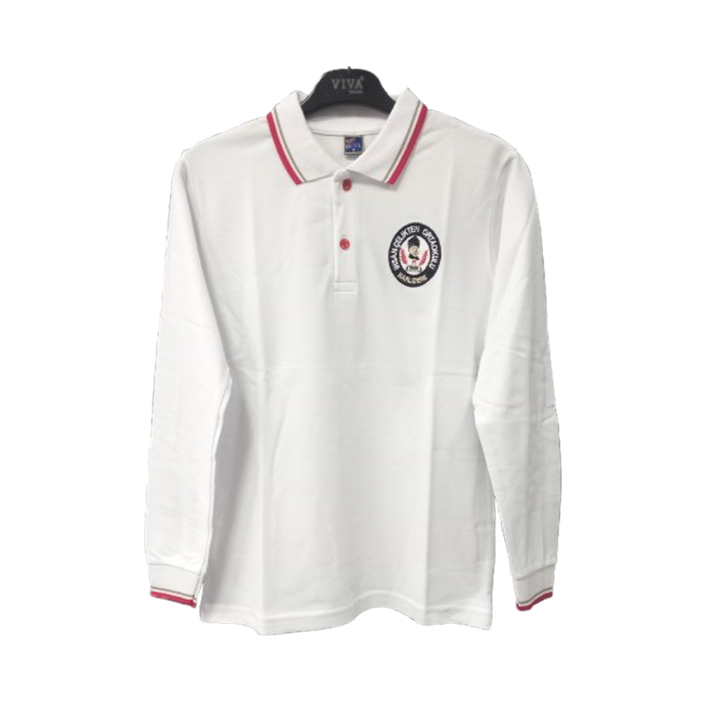 İhsan Çelikten Ortaokulu Kız Öğrenci Polo Yaka Uzun Kollu Tshirt