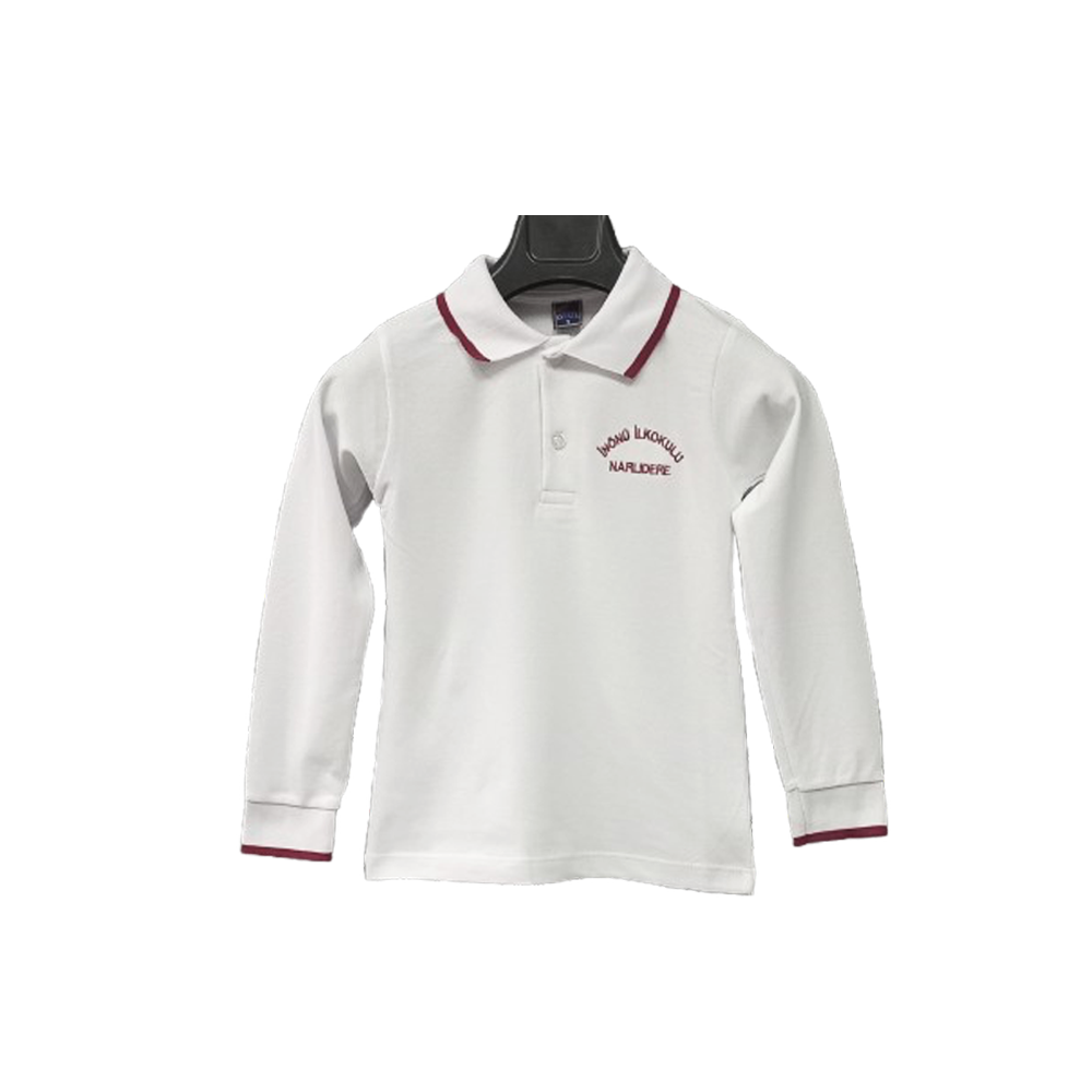 İnönü İlkokulu Kız Öğrenci Polo Yaka Uzun Kollu Tshirt