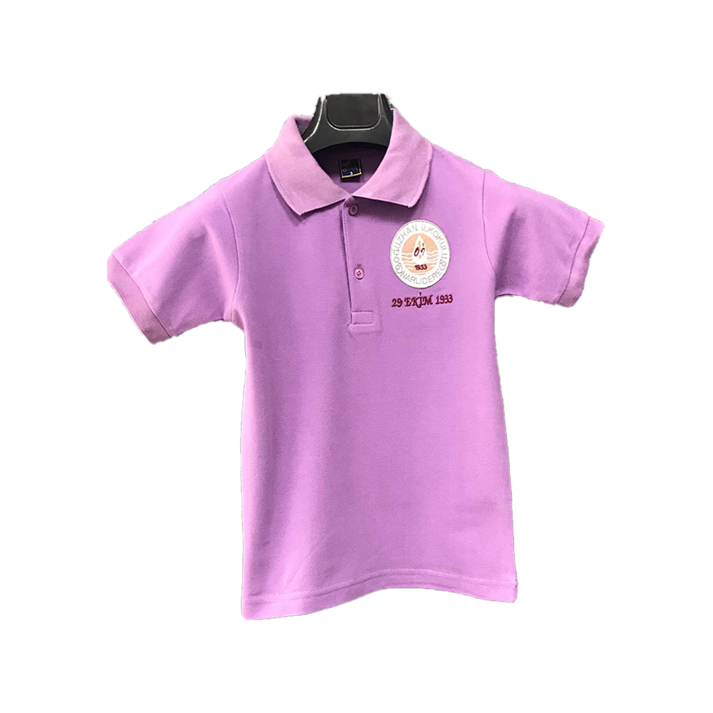 Oğuzhan İlkokulu Kız Öğrenci Polo Yaka Kısa Kollu Tshirt