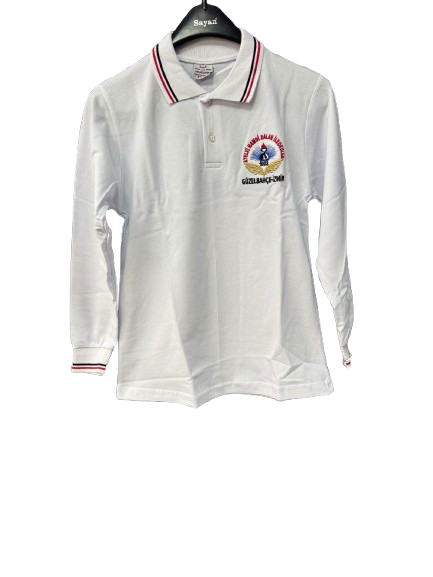 Yelki Hamdi Dalan İlkokulu Kız Öğrenci Polo Yaka Uzun Kollu Tshirt
